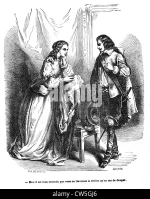 The Three Musketeers, Count de Rochefort with Milady Stock Photo - Alamy