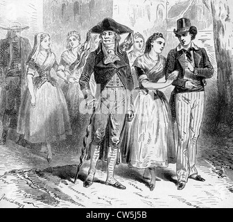 The Count of Monte Cristo. Illustration Stock Photo