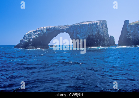 Arch Rock on Anacapa Island, Channel Islands National Park, California Stock Photo