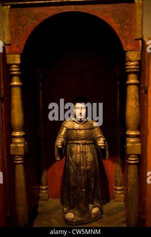A sculpture of Saint Francis of Assisi in the Museum of Oaxacan Cultures in Santo Domingo former monastery in Oaxaca, Mexico Stock Photo