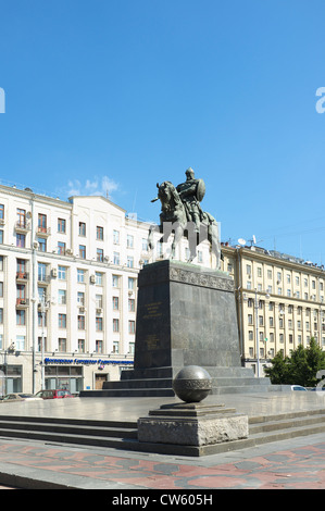 Statue of Moscow founder Dolgoruky. Moscow, Russia Stock Photo