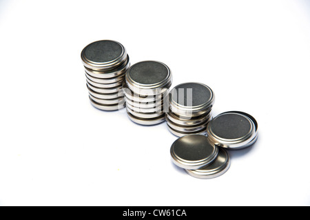 coin battery Stock Photo