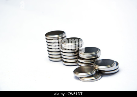 coin battery Stock Photo