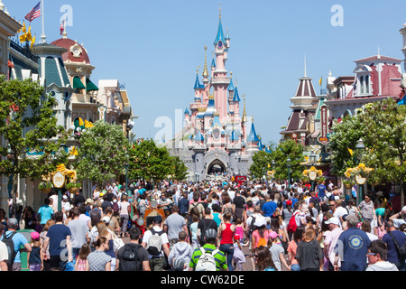 Euro Disneyland resort - Sleeping beauty castle Stock Photo