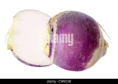 Turnip Cut in Half Stock Photo