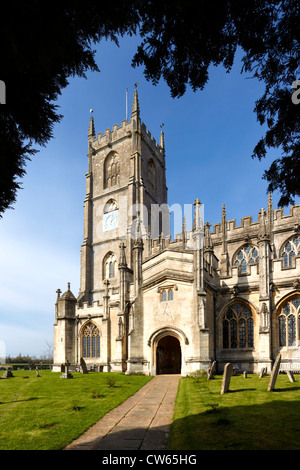 The church of Saint Mary the Virgin in the village of Steeple Ashton in Wiltshire, United Kingdom. Stock Photo