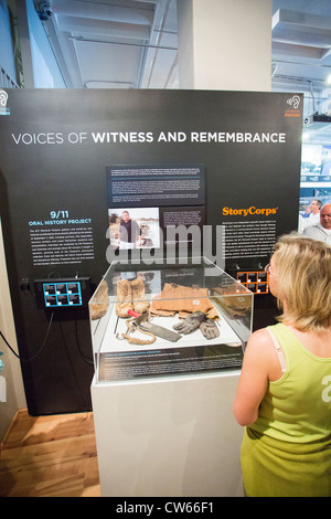 9/11 Memorial Museum – inside view Stock Photo