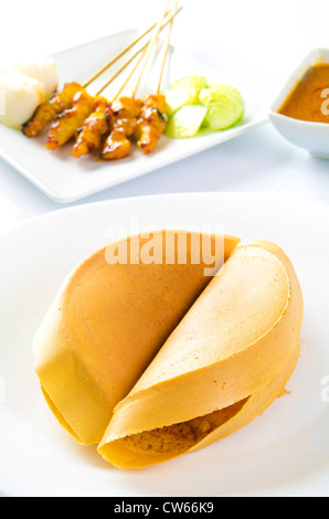 Asian sweet pancake, apam balik Stock Photo