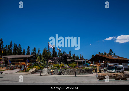 Mammoth Mountain in Mammoth Lakes California in August of 2012 Stock Photo