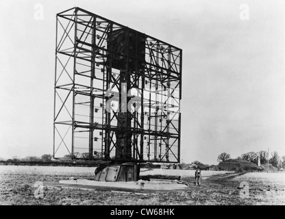 British World War II radar tower on the River Thames estuary near ...