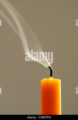 blown Christmas candle Stock Photo