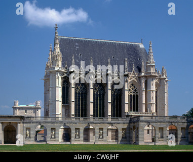 France, Paris, Château de Vincennes, Chapelle Royale Stock Photo