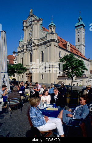 Germany Munich Holy Ghost church Stock Photo