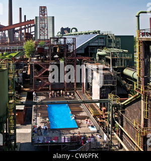 swimming pool at Kokerei Zollverein, Essen-Katernberg, Germany, North Rhine-Westphalia, Ruhr Area, Essen Stock Photo