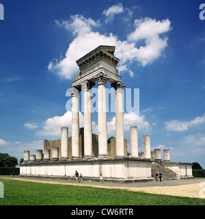 Hafentempel in the archaeological park in Xanten, Germany, North Rhine-Westphalia, Xanten Stock Photo