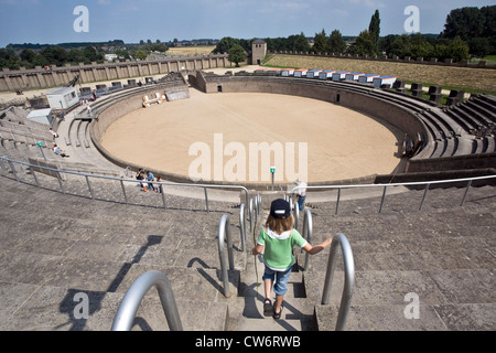 Amphitheater, amphitheatre in the archaeological park in Xanten, Germany, North Rhine-Westphalia, Xanten Stock Photo