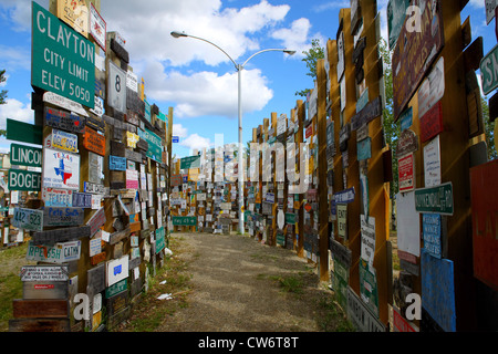 Watson Lake, Sign Post Forest, Canada Stock Photo