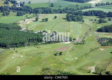 aerial view of Kilnwick Percy Golf Club near Pocklington, East Yorkshire Stock Photo