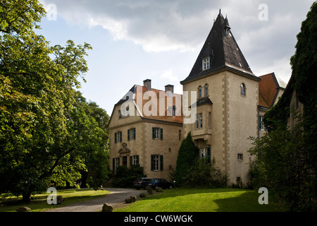moated castle Haus Ruhr, Germany, North Rhine-Westphalia, Ruhr Area, Schwerte Stock Photo