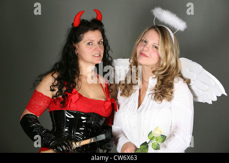 angle and devil Stock Photo