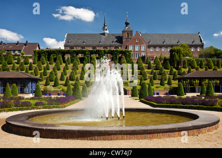 baroque gardens with monastery Kamp, Germany, North Rhine-Westphalia, Ruhr Area, Kamp-Lintfort Stock Photo