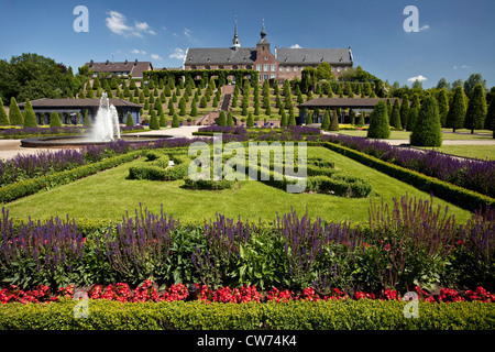 baroque gardens with monastery Kamp, Germany, North Rhine-Westphalia, Ruhr Area, Kamp-Lintfort Stock Photo