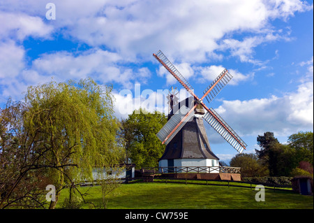 windmill, Germany, Lower Saxony, Landkreis Osterholz, Worpswede