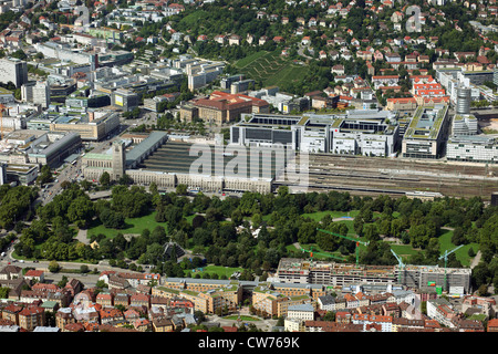 Stuttgart main station, view from south, Germany, Baden-Wuerttemberg, Stuttgart Stock Photo