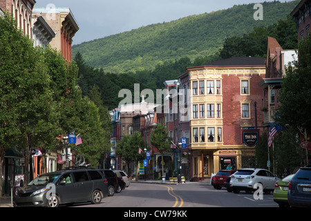 Downtown Jim Thorpe, Pennsylvania. Stock Photo