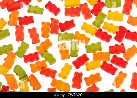 multicoloured gummi bears Stock Photo