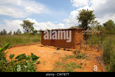 mud house, Burundi, Kirundo, Kirundo Stock Photo