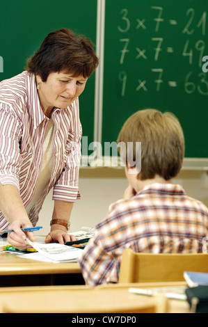 Teacher in mathematics education Stock Photo