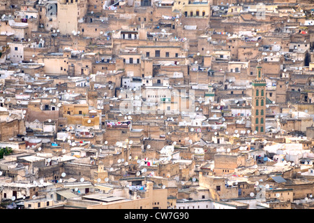 old city with , Morocco, Medina von Fes Stock Photo