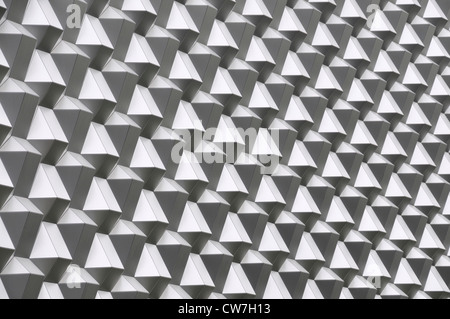 facade with honeycomb structure, Centrum Galerie, Germany, Saxony, Dresden Stock Photo