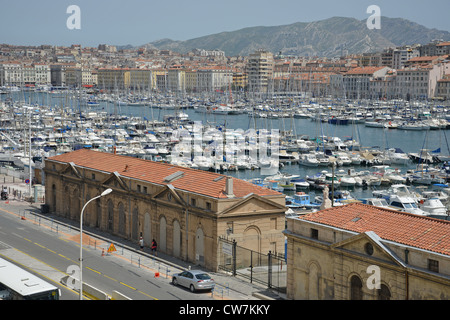 Vieux-Port de Marseille (old port), Marseille, Bouches-du-Rhône Department, Provence-Alpes-Côte d'Azur, France Stock Photo