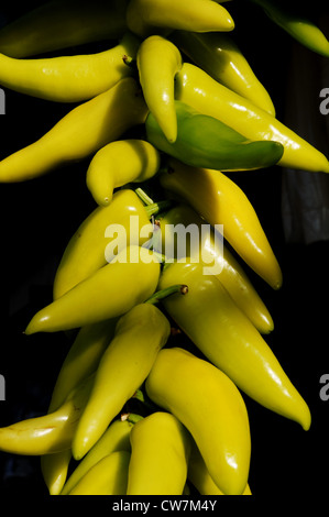 Green chillies Stock Photo