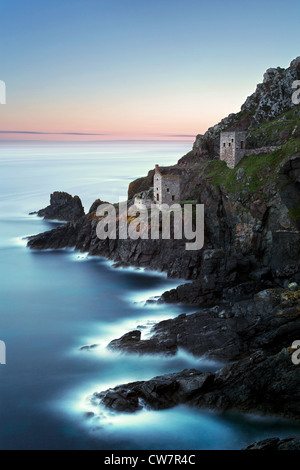 The Crown Mines at Botallack near St. Just in Cornwall Stock Photo