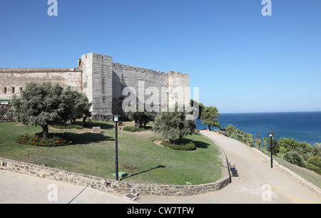 Fortress Castillo de Sohail in Fuengirola, Andalusia Spain Stock Photo