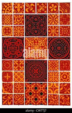 MEDIEVAL ORNAMENTS Stock Photo