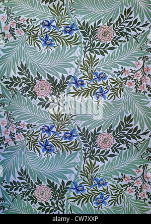 William Morris, wallpaper pattern, Trellis design, 1862 Stock Photo - Alamy