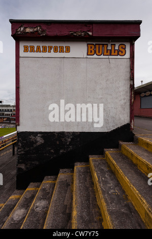 Odsal Stadium Bradford, home of Bradford Bulls Rugby League club, (formerly Bradford Northern) since 1934. Stock Photo