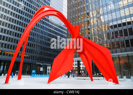 Flamingo by Alexander Calder Stock Photo