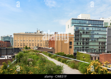 High line park in Manhattan, New York - USA Stock Photo