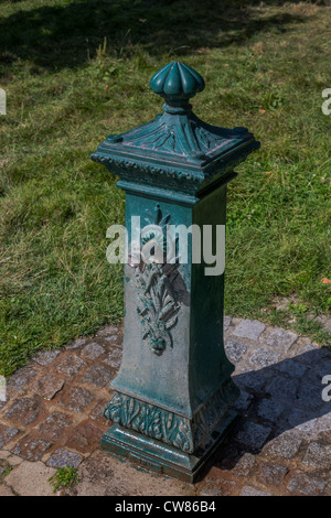 Detailed old water pump in the Parc Monceau, Paris, Ile de France, France, Europe, EU Stock Photo