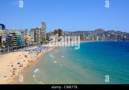 Levante Beach Benidorm Costa Blanca Spain EU European Union Europe Stock Photo