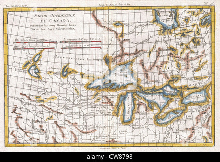 This 1780 map by Raynal and Bonne depicts the territories of Guyana and ...