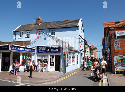 Cromer town centre shops Norfolk England UK GB EU Europe Stock Photo ...