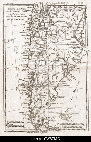 The 1780 Raynal and Bonne Map of South America is a historical map ...
