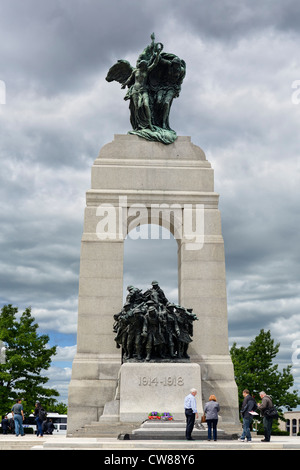 The National War Memorial in Confederation Square, Ottawa, Ontario, Canada Stock Photo