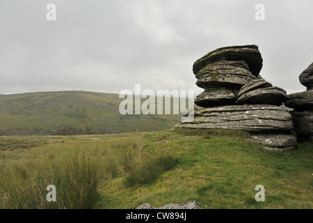 Kitty Tor on Dartmoor Stock Photo